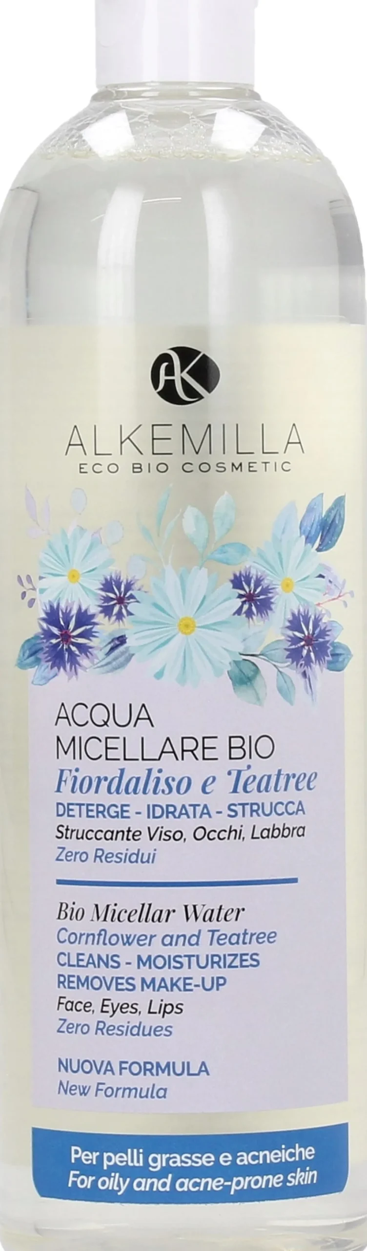 Acqua Micellare Fiordaliso e Tea Tree, 500 ml