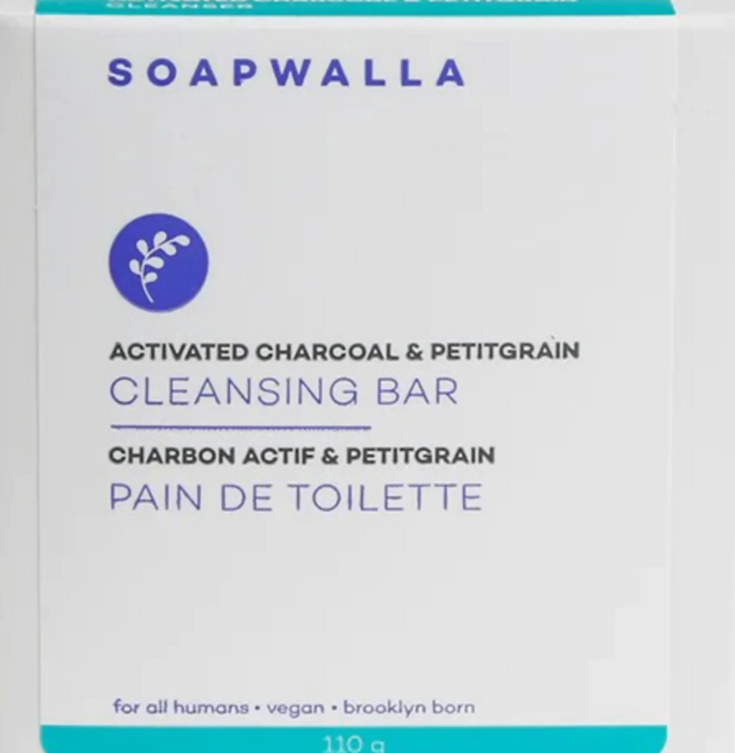 Activated Charcoal & Petitgrain Soap Bar, 110 g