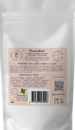 Advanced Remineralization & Whitening Tooth Powder Crisp Mint, 100 g