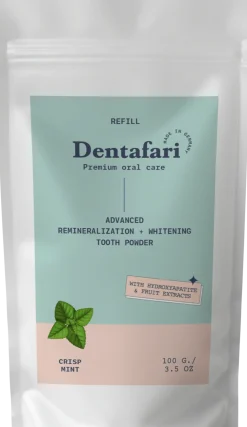 Advanced Remineralization & Whitening Tooth Powder Crisp Mint, 100 g