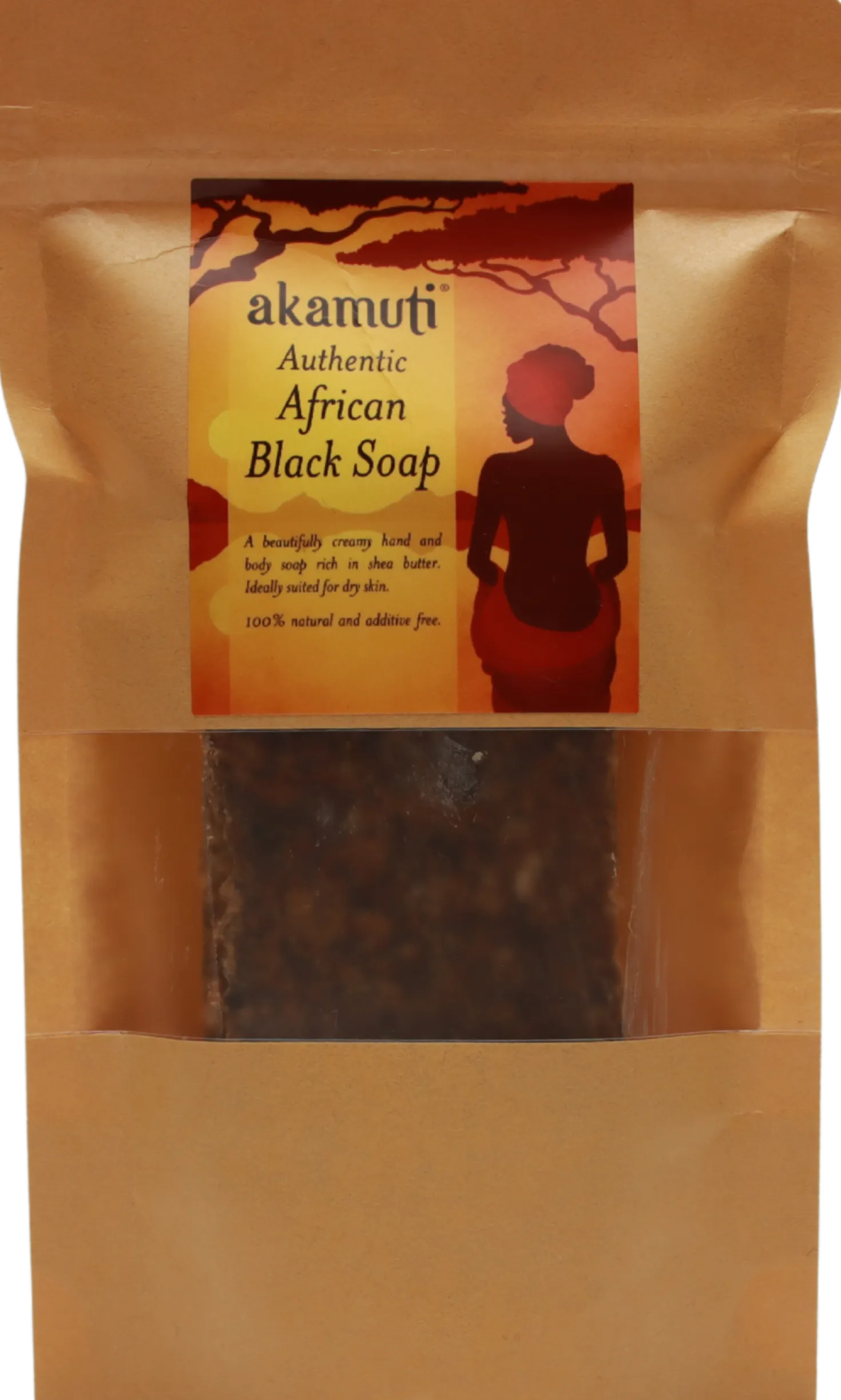 African Black Soap Bar, 130 g