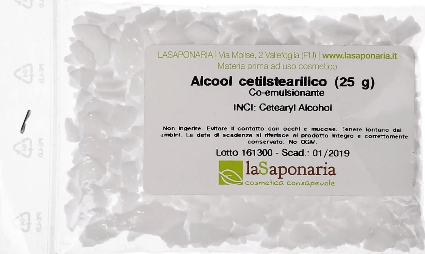 Alcool Cetilstearilico (Cetearyl Alchool), 25 g