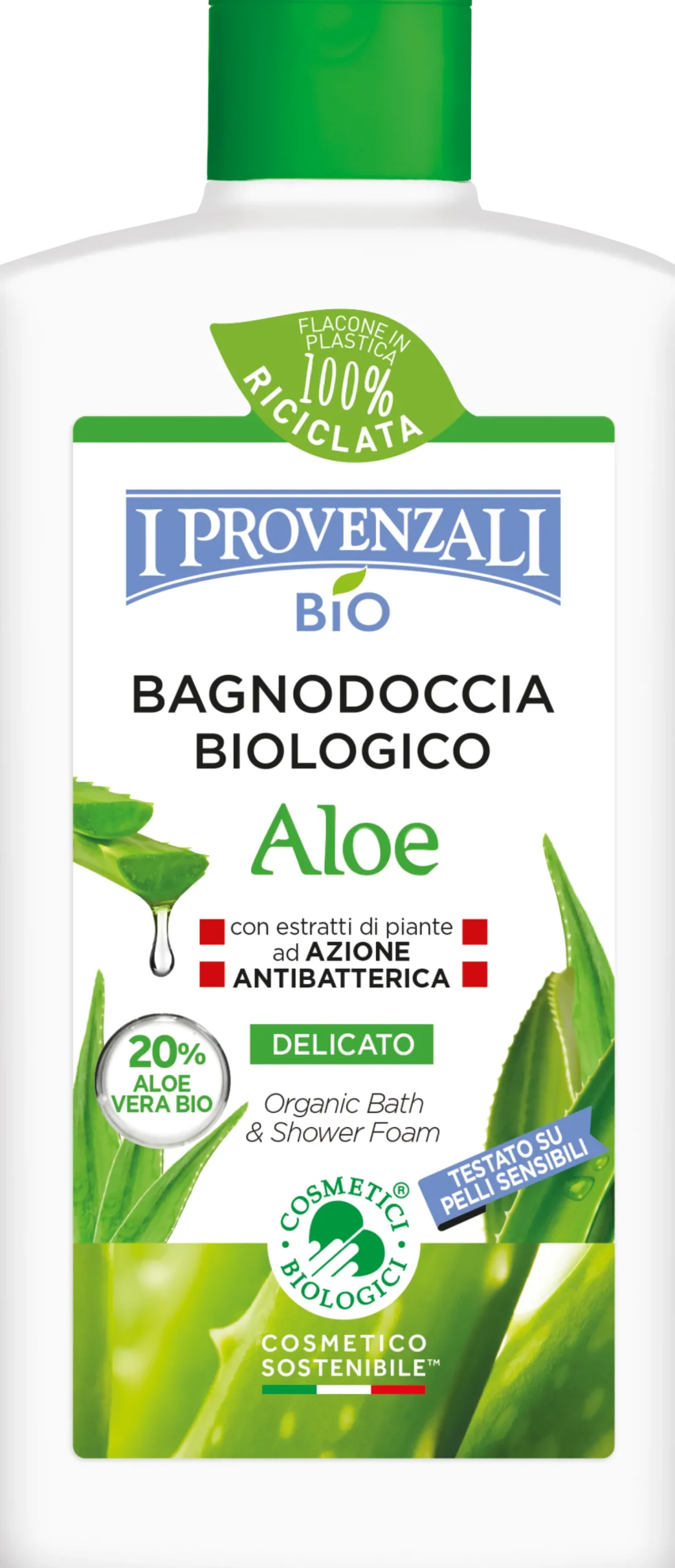 Aloe Bagnoschiuma Biologico, 400 ml