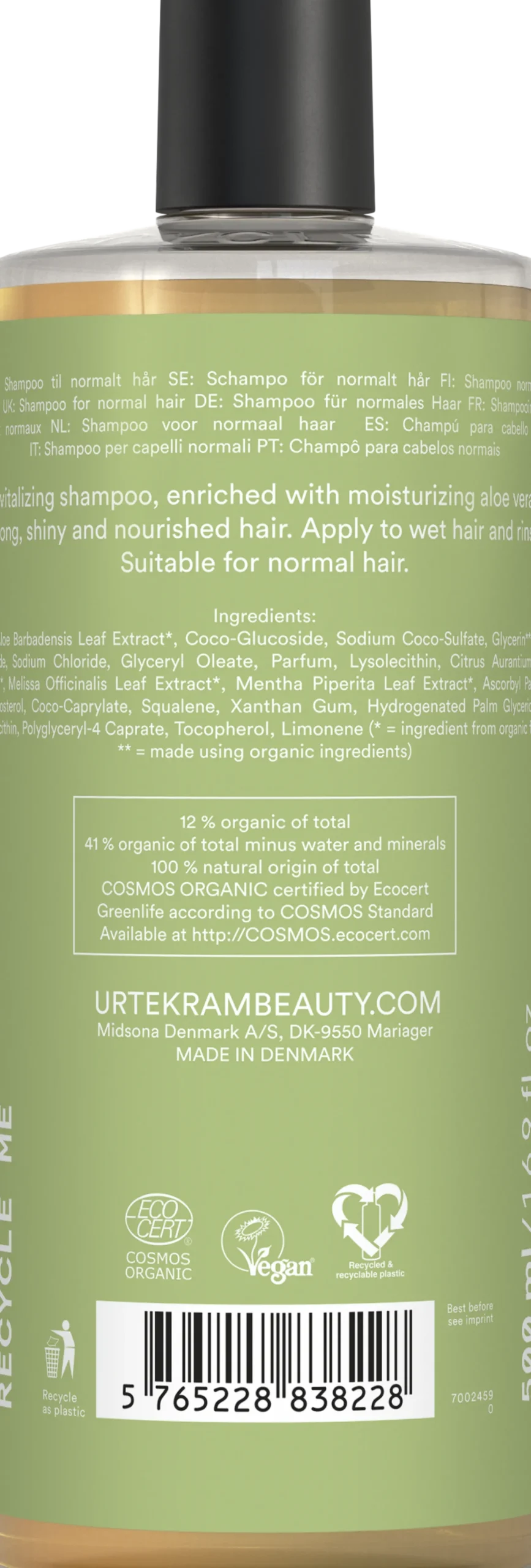 Aloe Vera Revitalizing Shampoo for Dry Hair, 500 ml