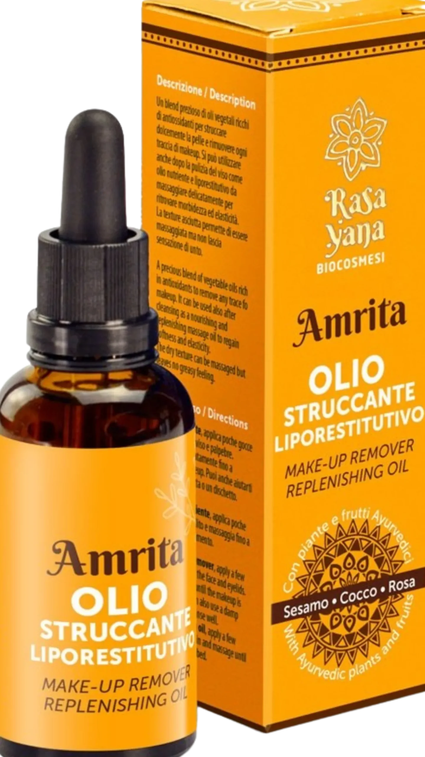 AMRITA Olio Struccante Liporestitutivo, 50 ml
