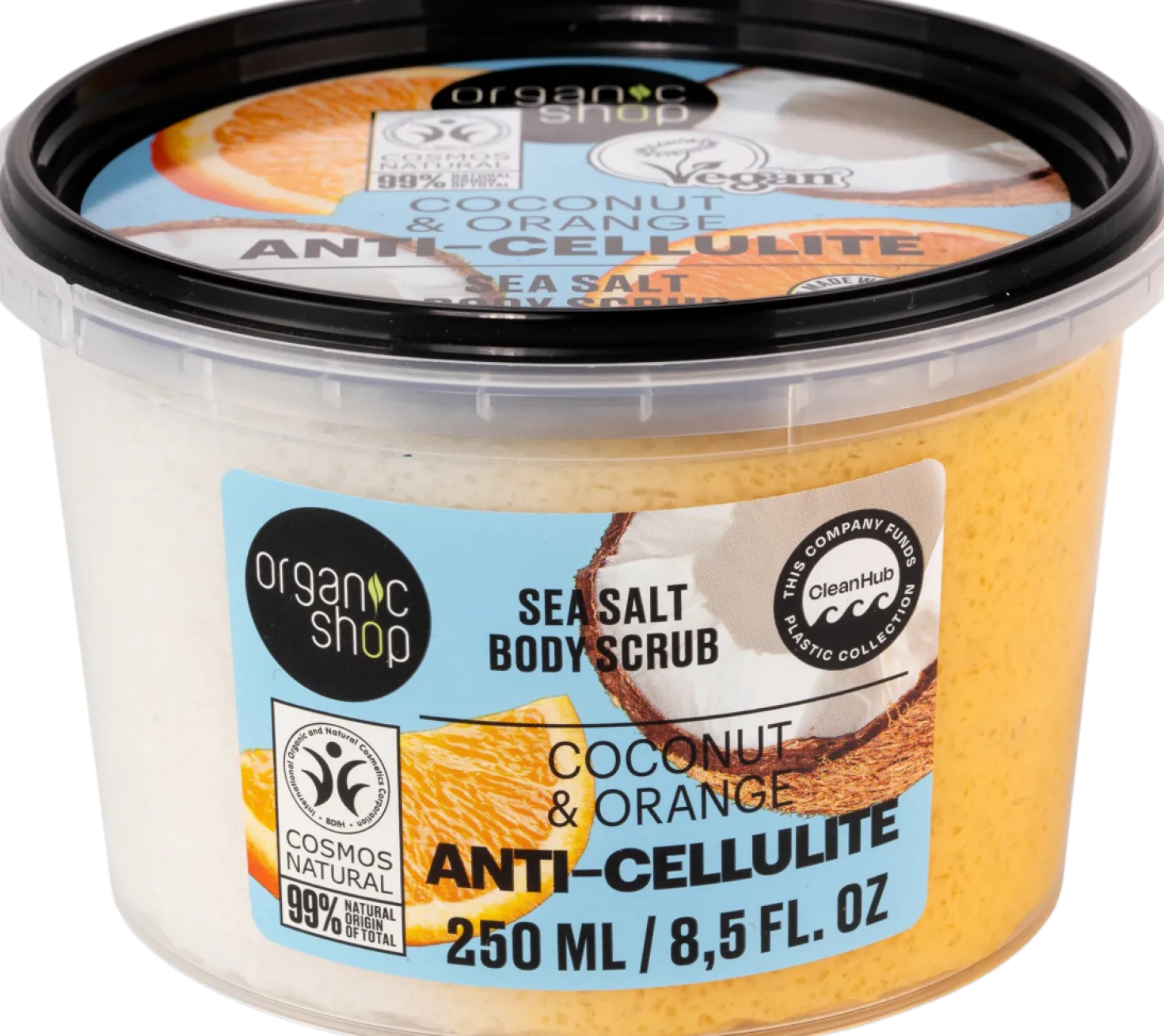 Anti-Cellulite Body Scrub Coconut & Orange, 250 ml