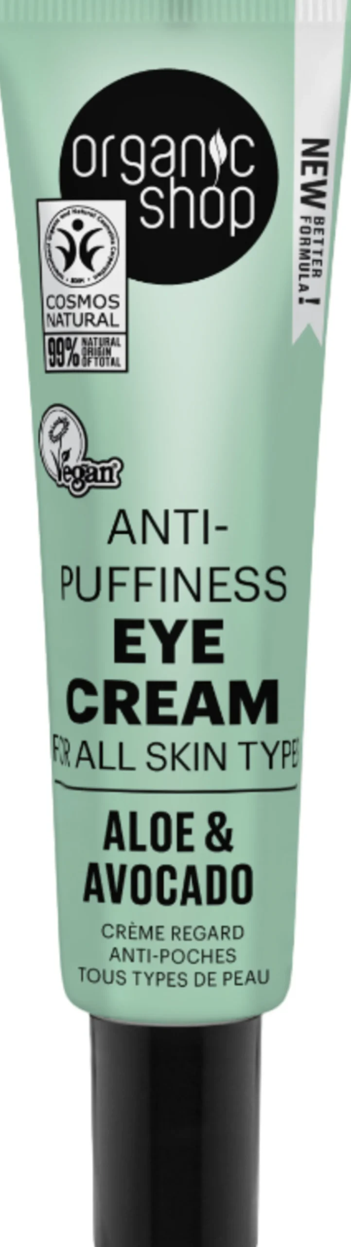 Anti-Puffiness Eye Cream Aloe & Avocado, 30 ml