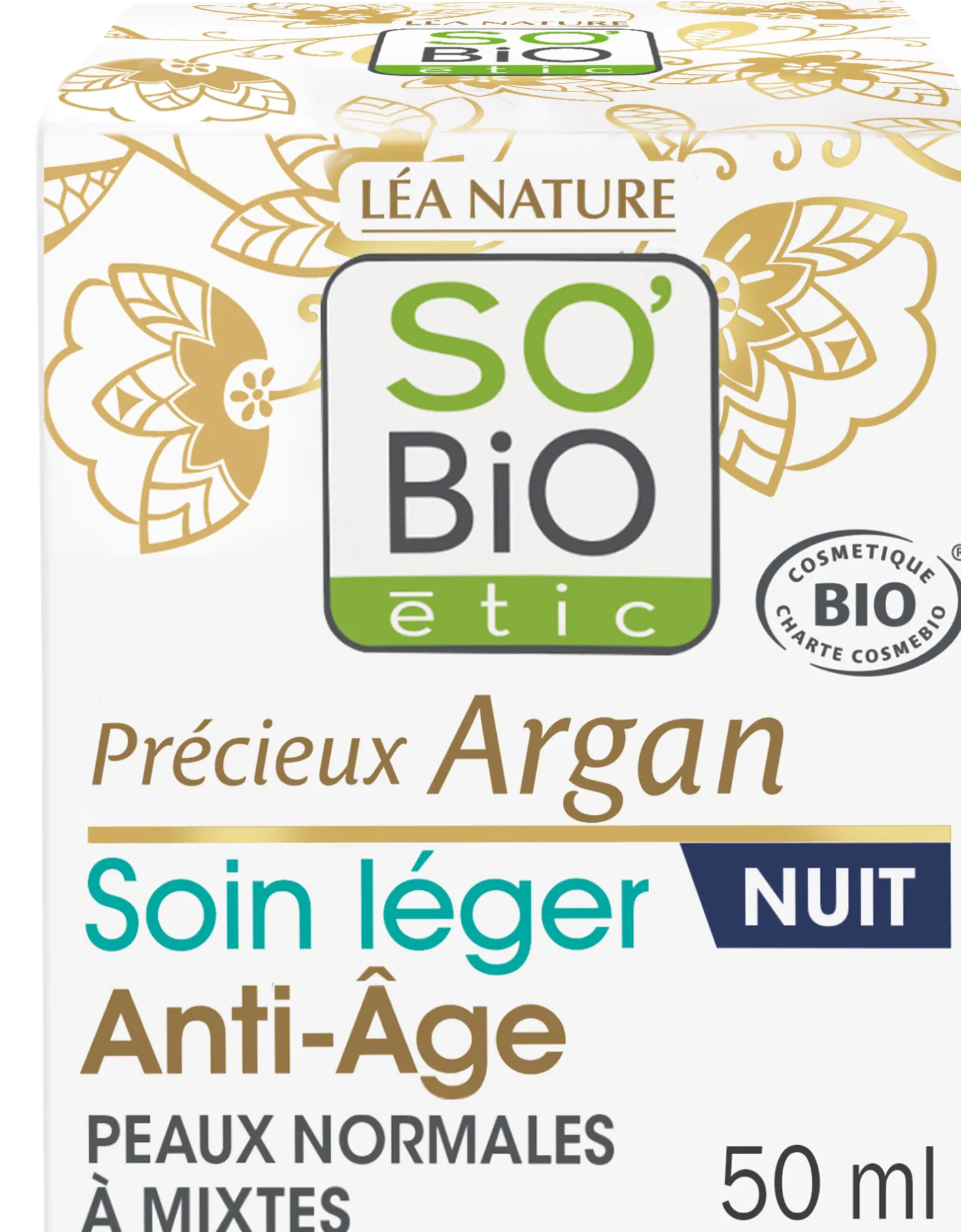 Argan Crema Notte Leggera Antietà, 50 ml