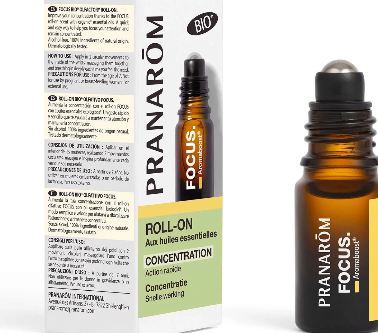 Aromaboost Roll-On Bio "Focus", 5 ml