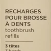 Avril Toothbrush Head Refills, Soft (3 pezzi)