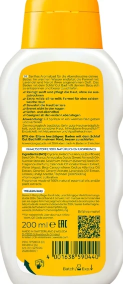 baby - Additivo per il Bagno "Buonanotte" alla Calendula e Lavanda, 200 ml