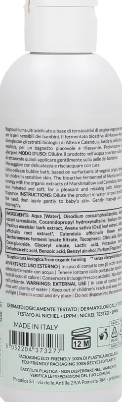 Baby Bagnoschiuma con Manna e Avena, 200 ml