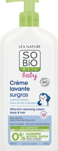 Baby - Ricca Crema Detergente Per Bambini, 500 ml