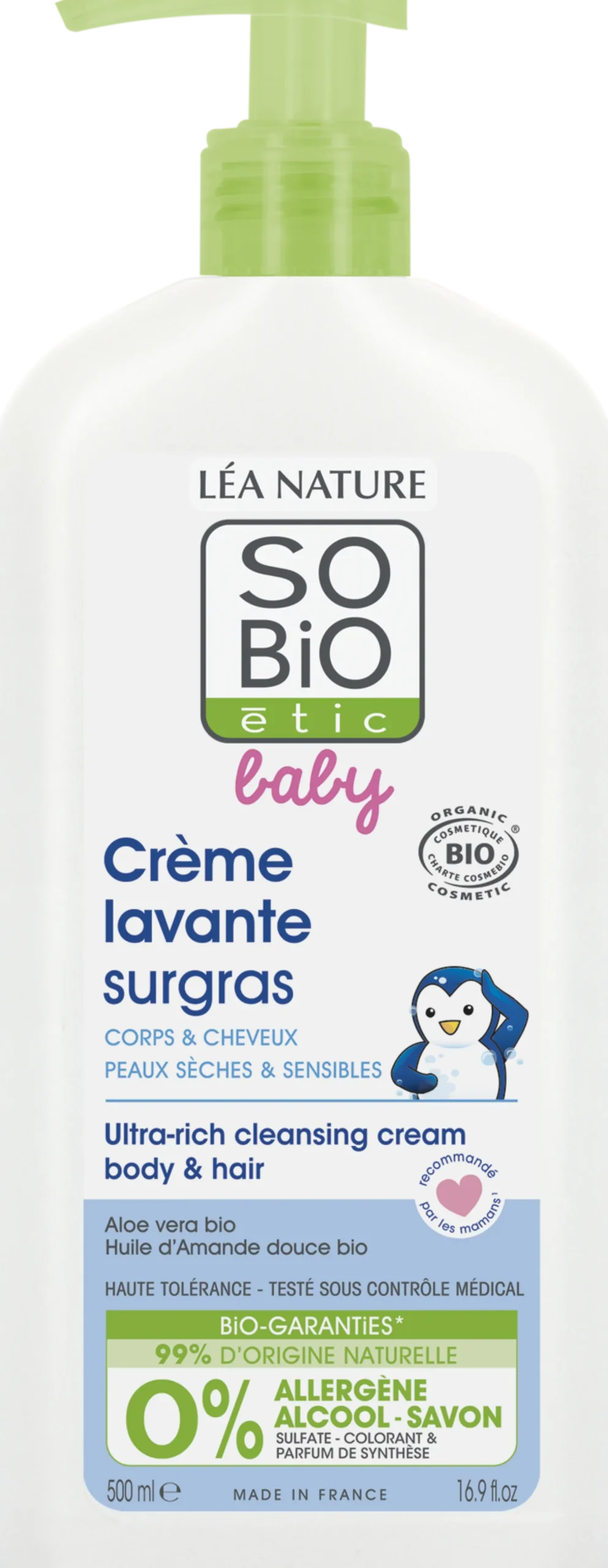 Baby - Ricca Crema Detergente Per Bambini, 500 ml