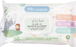 Baby Salviette all'Acqua con Manna e Avena, 60 pezzi