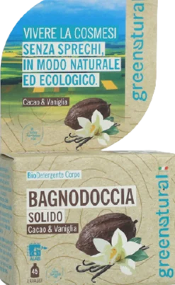 Bagnodoccia Solido Cacao e Vaniglia, 55 g