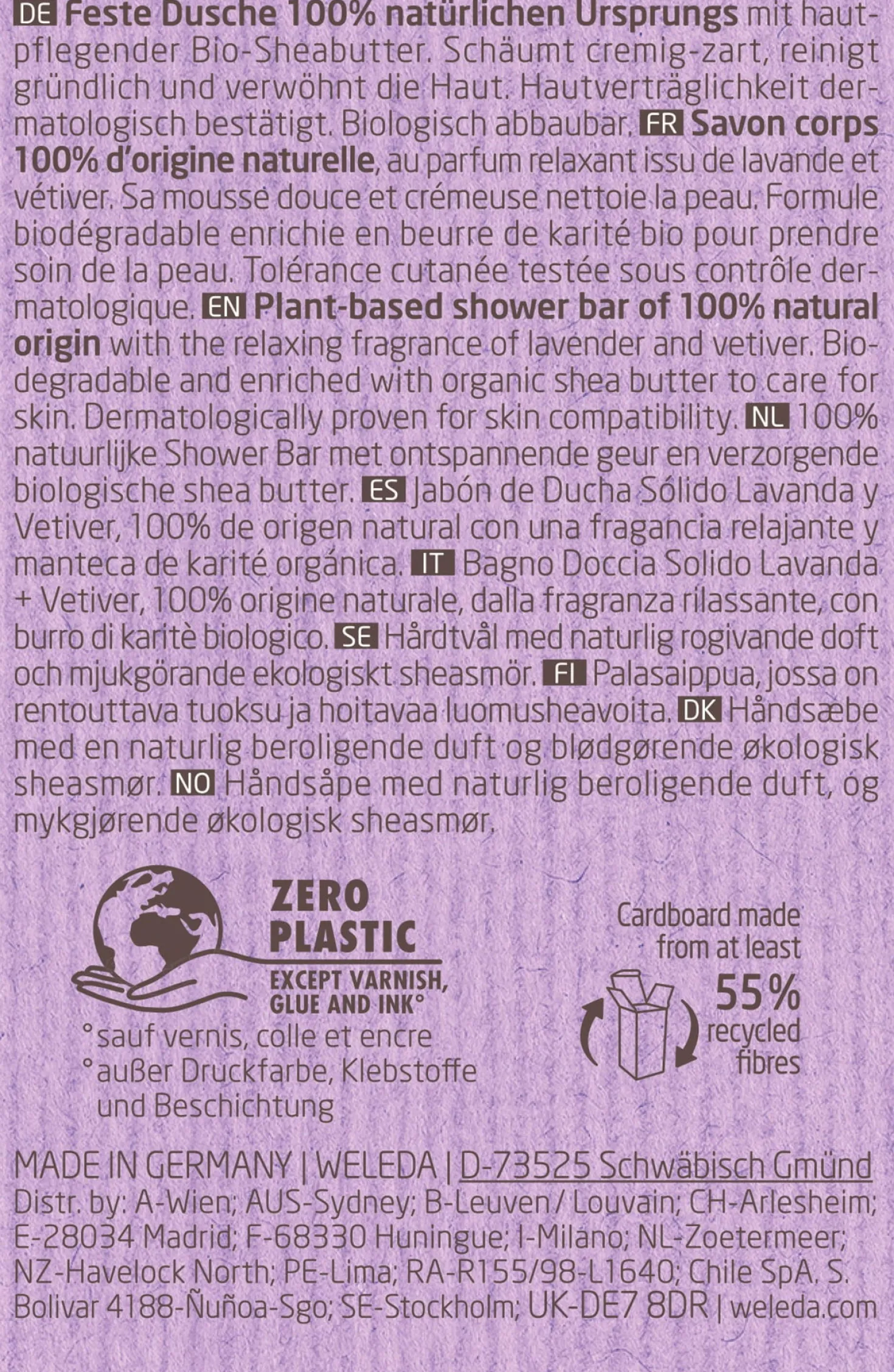 Bagno Doccia Solido Lavanda e Vetiver, 75 g
