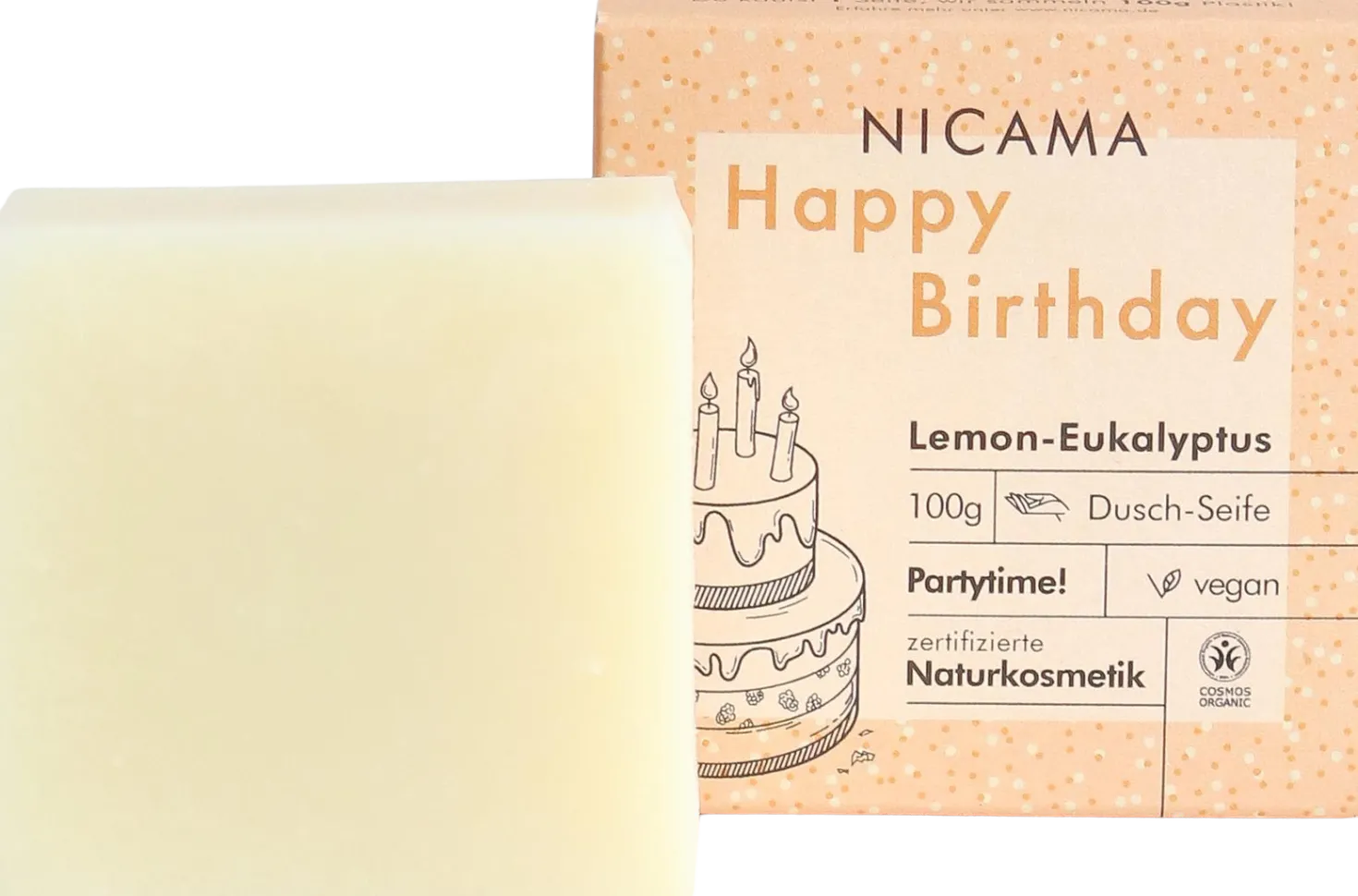 Bagnoschiuma Solido "Happy Birthday" - Eucalipto Citrato, 100 g
