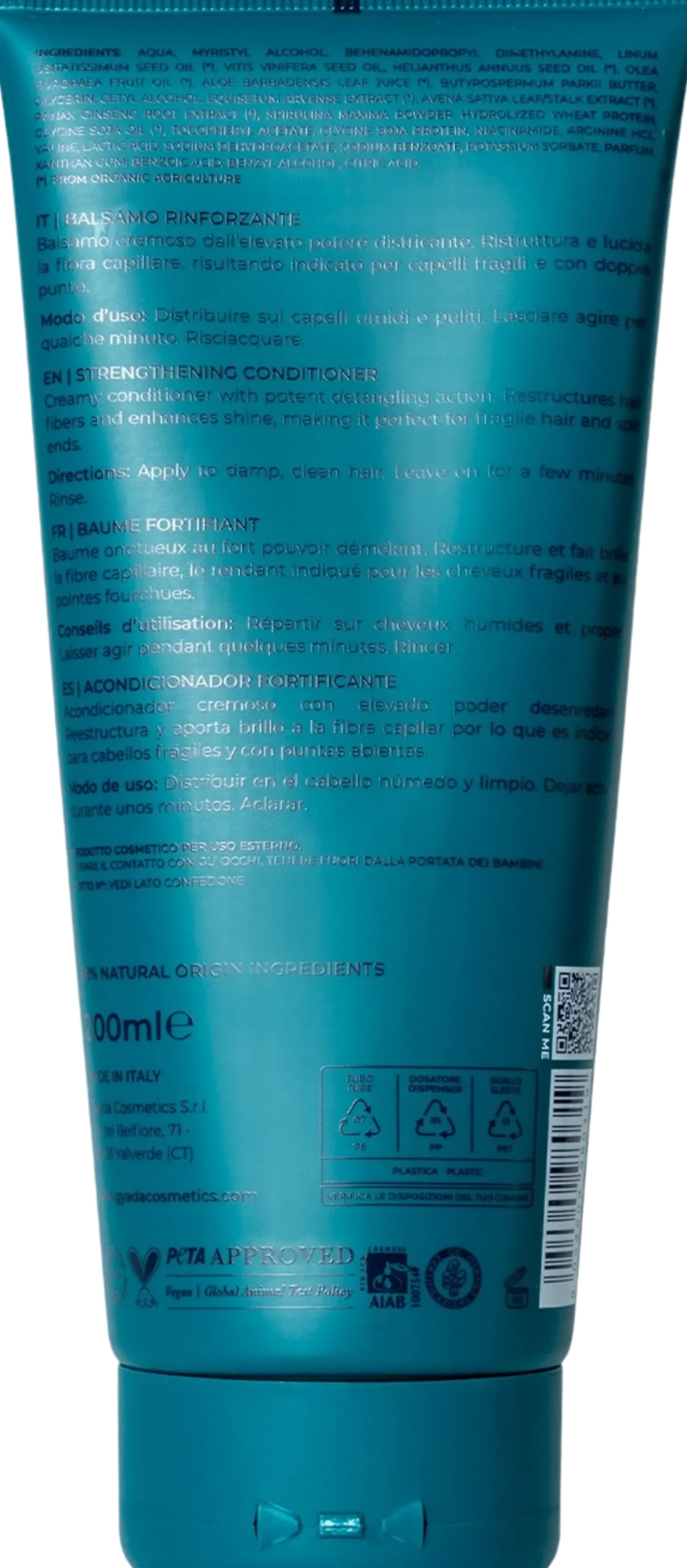 Balsamo Capelli Rinforzante con Spirulina, 200 ml