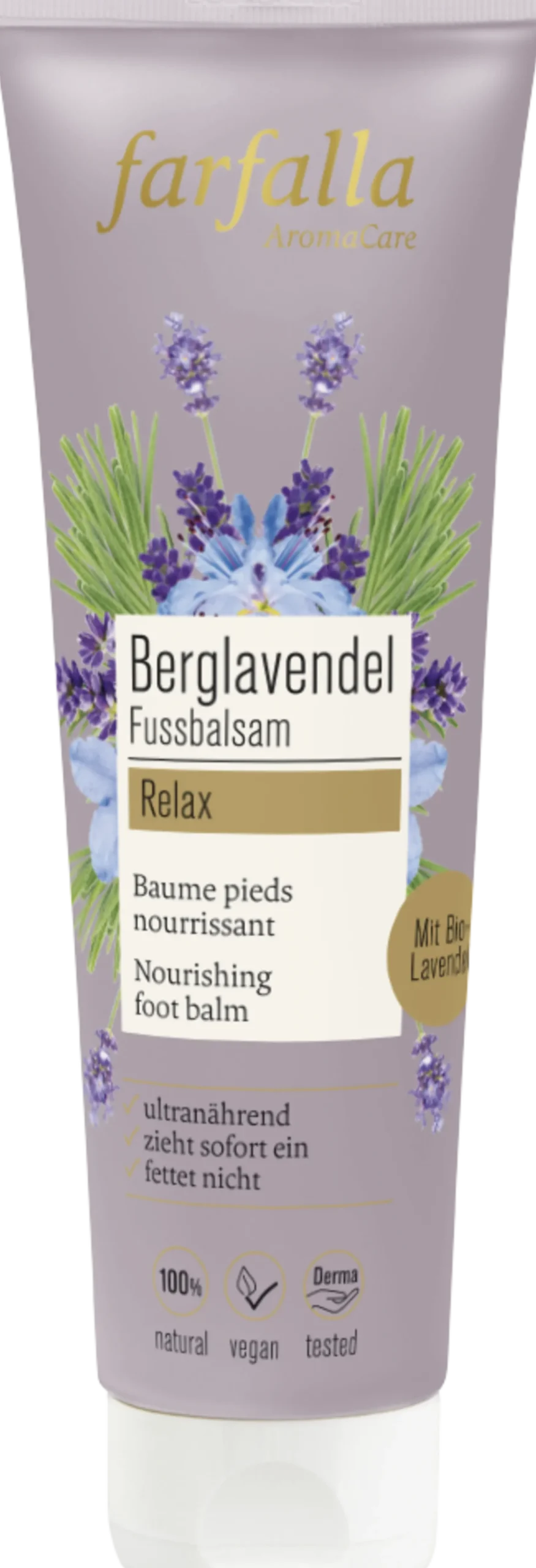 Balsamo Piedi Rilassante alla Lavanda di Montagna, 75 ml
