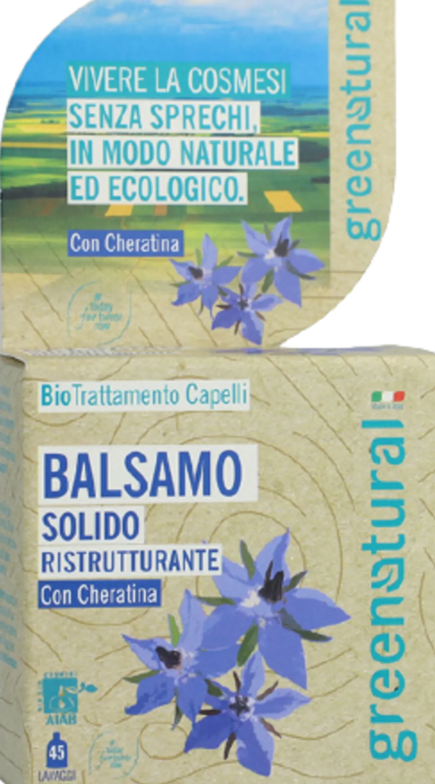 Balsamo Solido Ristrutturante con Cheratina, 40 g