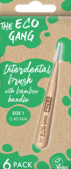 Bamboo Interdental Brush, Size 1 - 0,4mm