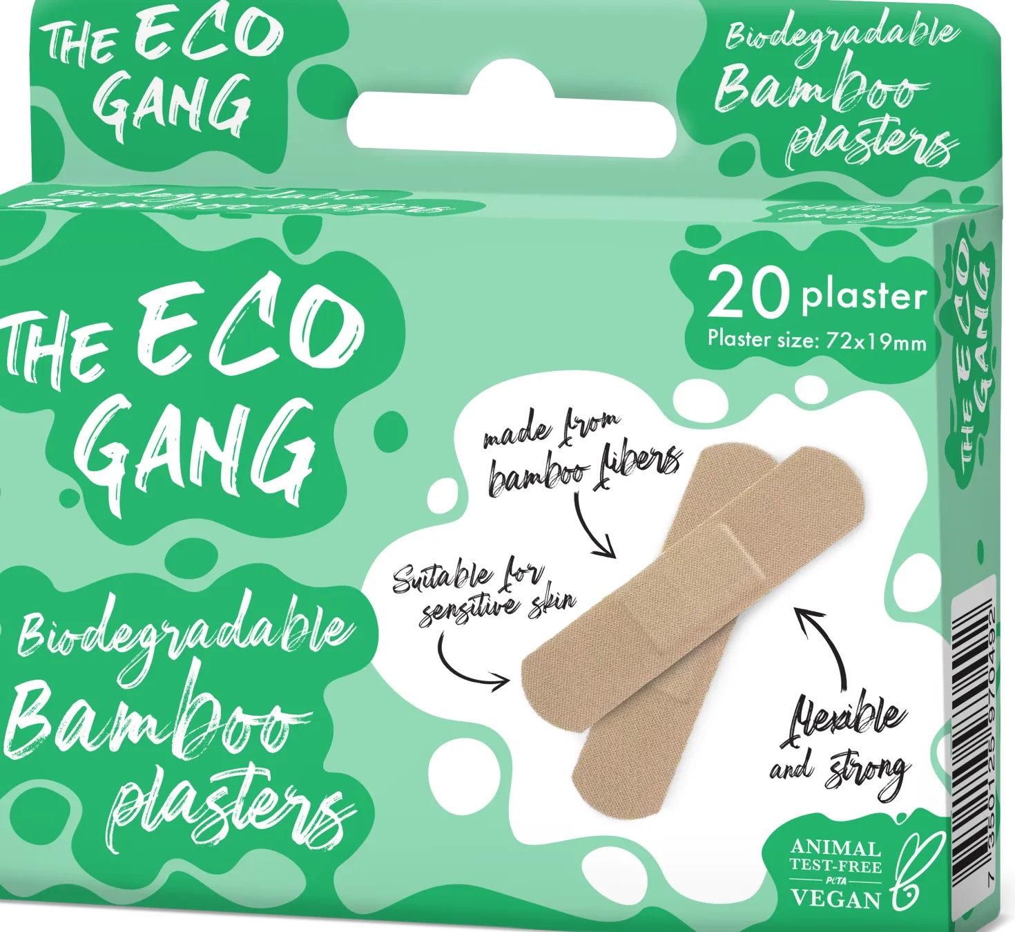 Bamboo Plaster Box, 20 pezzi