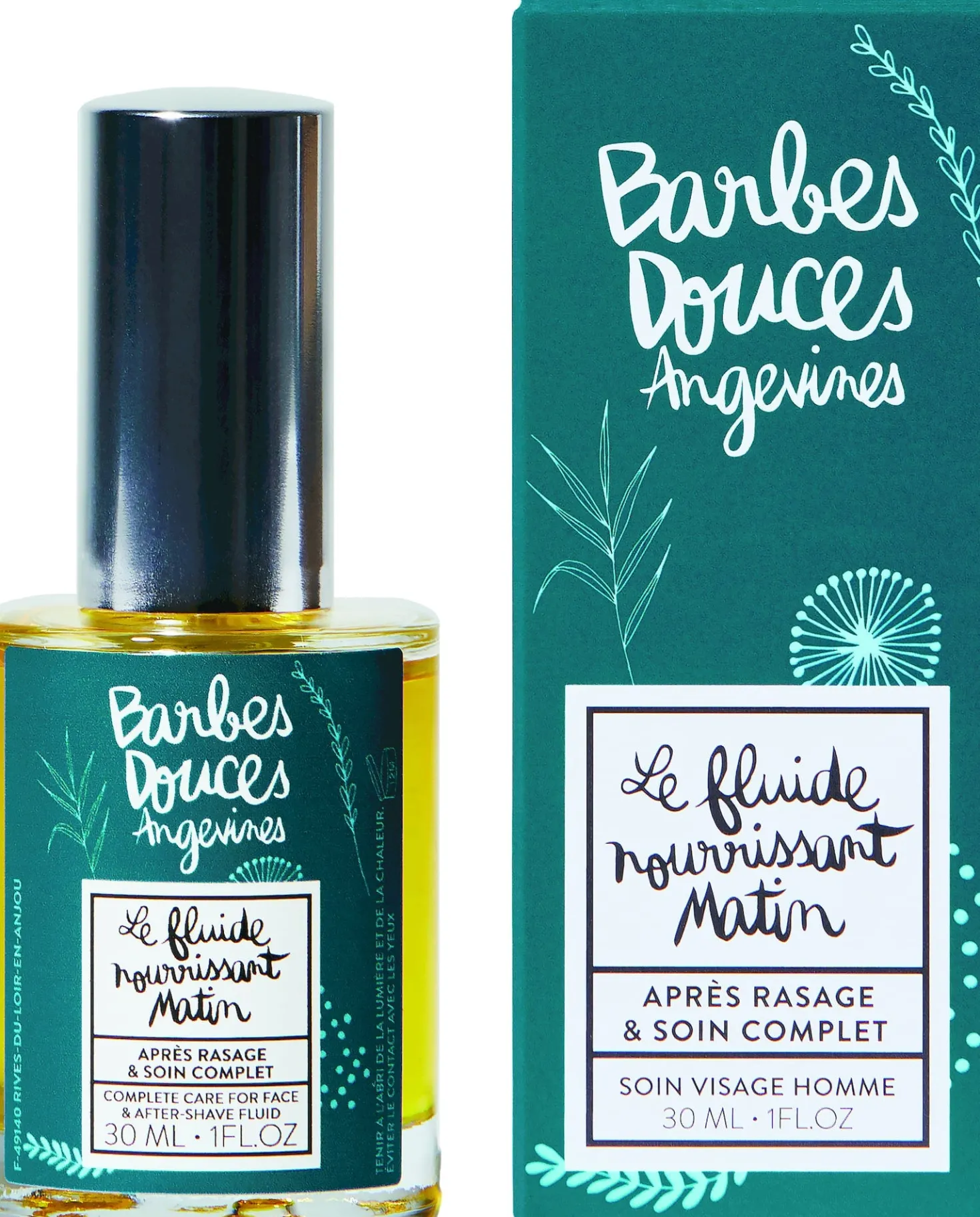 Barbes Douces Matin Aftershave Fluid, 30 ml