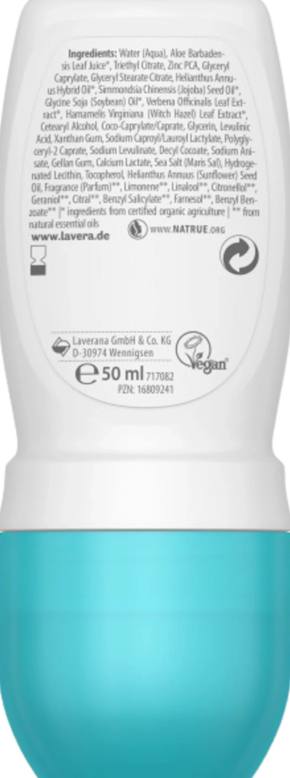 basis sensitiv - Deo Roll-On NATURAL & SENSITIVE, 50 ml