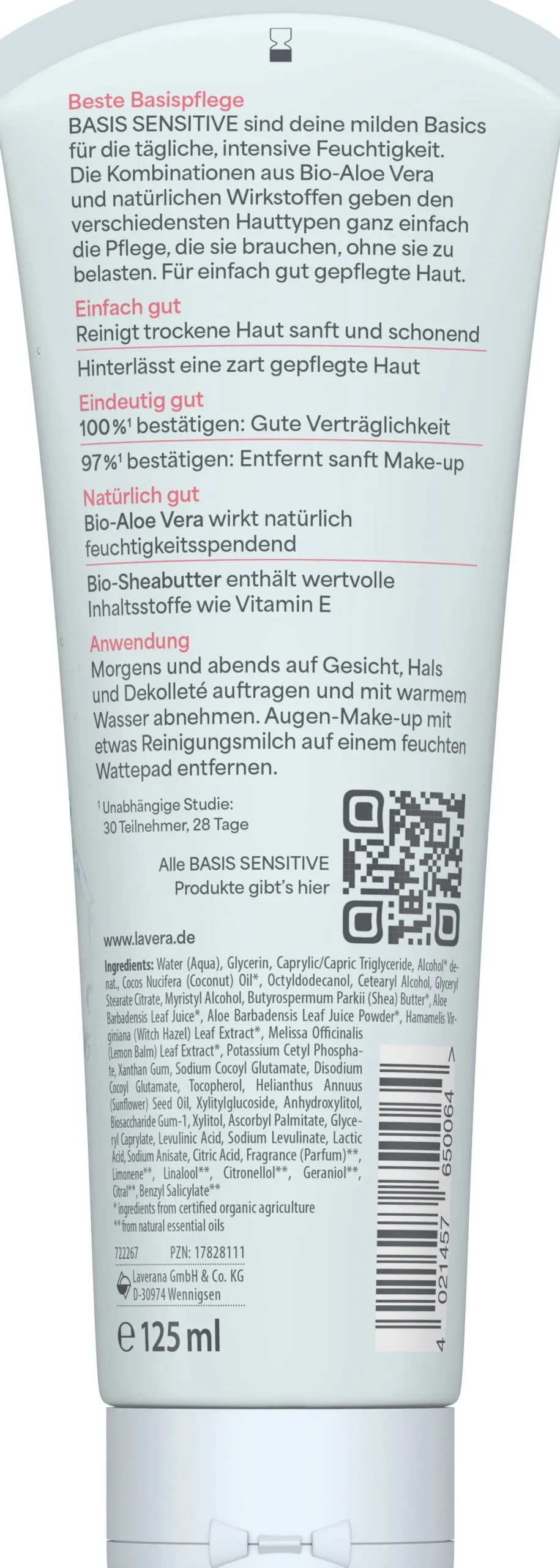 basis sensitiv - Latte Detergente, 125 ml