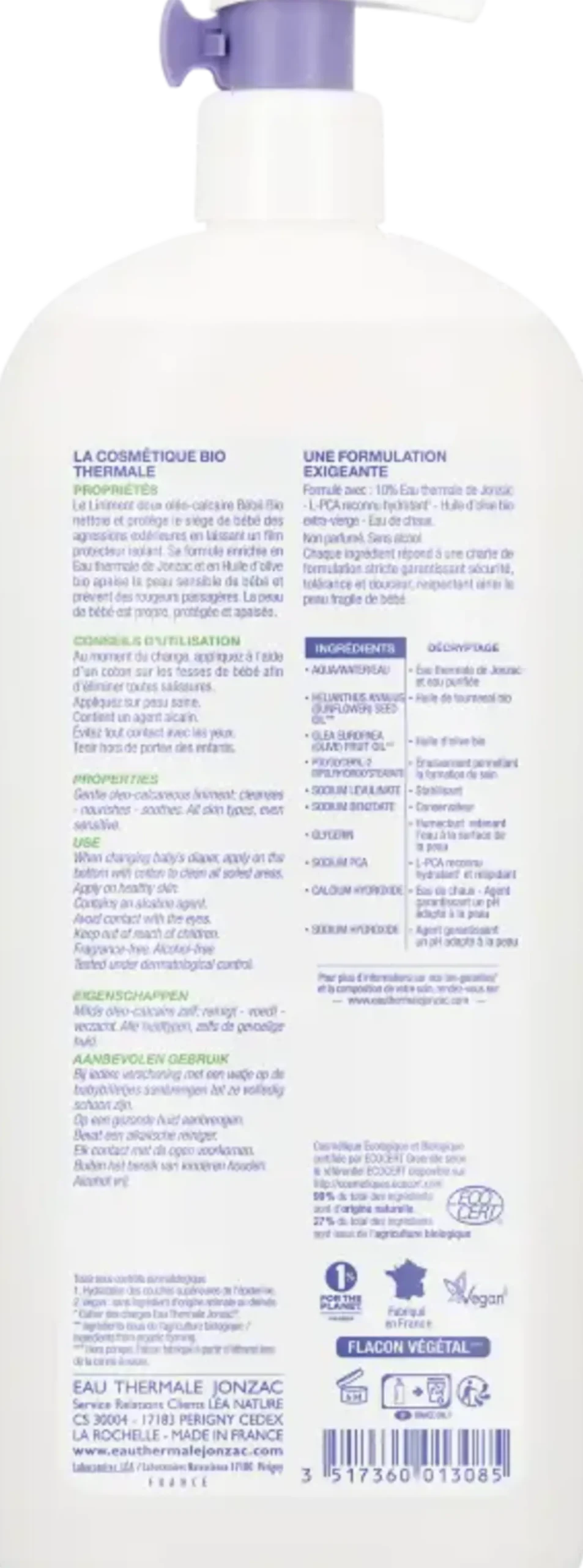 BébéBio Gentle Oleo-Calcareous Liniment, 1 L