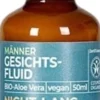 benecosBIO Fluido Viso Uomo all'Aloe Vera Bio, 50 ml