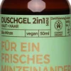 benecosBIO Gel Doccia 2in1 alla Menta Bio, 50 ml