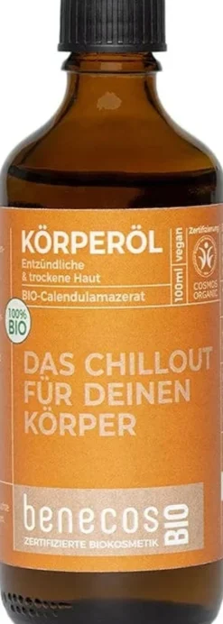benecosBIO Olio Corpo al Macerato di Calendula Bio, 100 ml