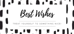 Best Wishes - Buono Regalo Stampato su Carta Riciclata, 1 pz.