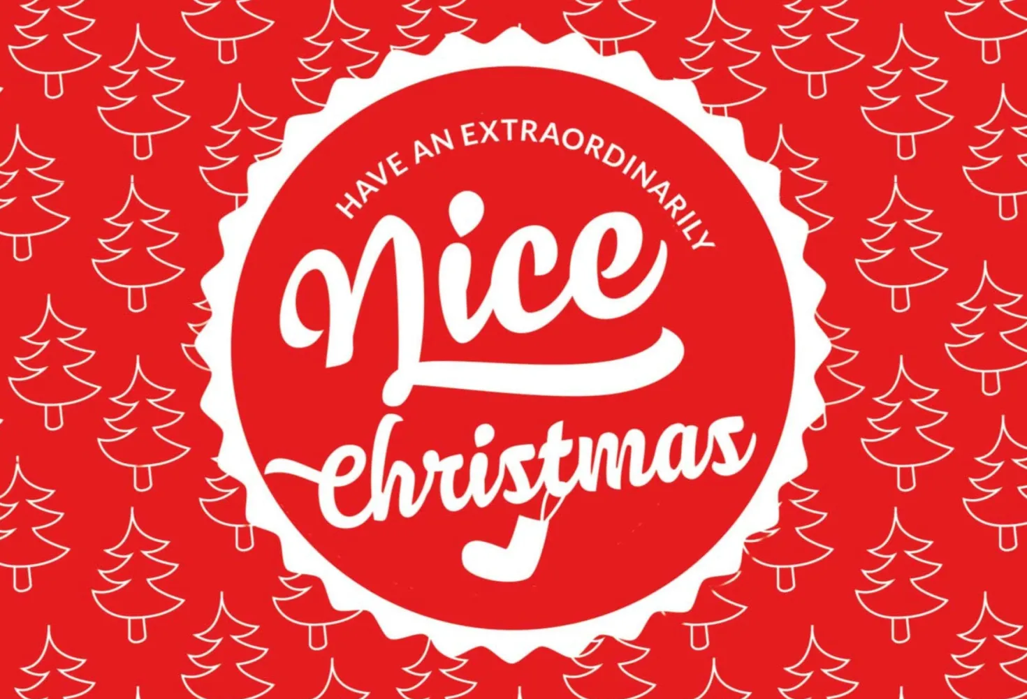 Bigliettino Personale Nice Christmas!, Nice Christmas!