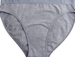Bikini - Mutandine Mestruali Grigie - Flusso Leggero, S