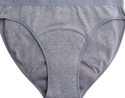 Bikini - Mutandine Mestruali Grigie - Flusso Medio, M