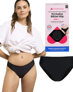 Bikini Swim Slip Mestruale - Black, S