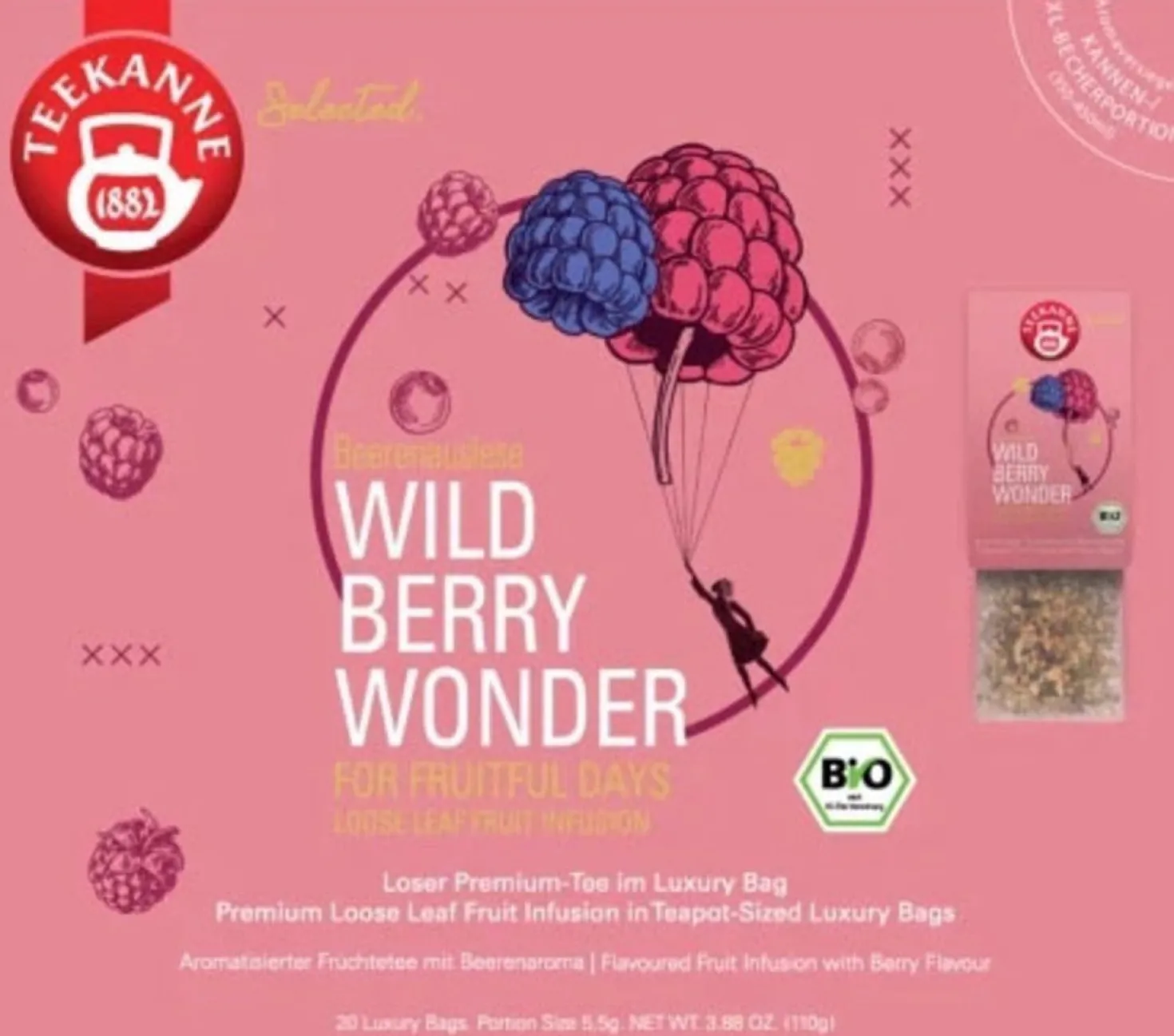 Bio Luxury Bag - Wild Berry Wonder, 20 bustine (110 g)