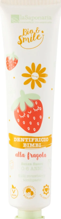Bio&Smile - Dentifricio Lenitivo Bimbi alla Fragola, 75 ml