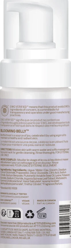 Blooming Belly Natural Foaming Face Cleanser, 150 ml