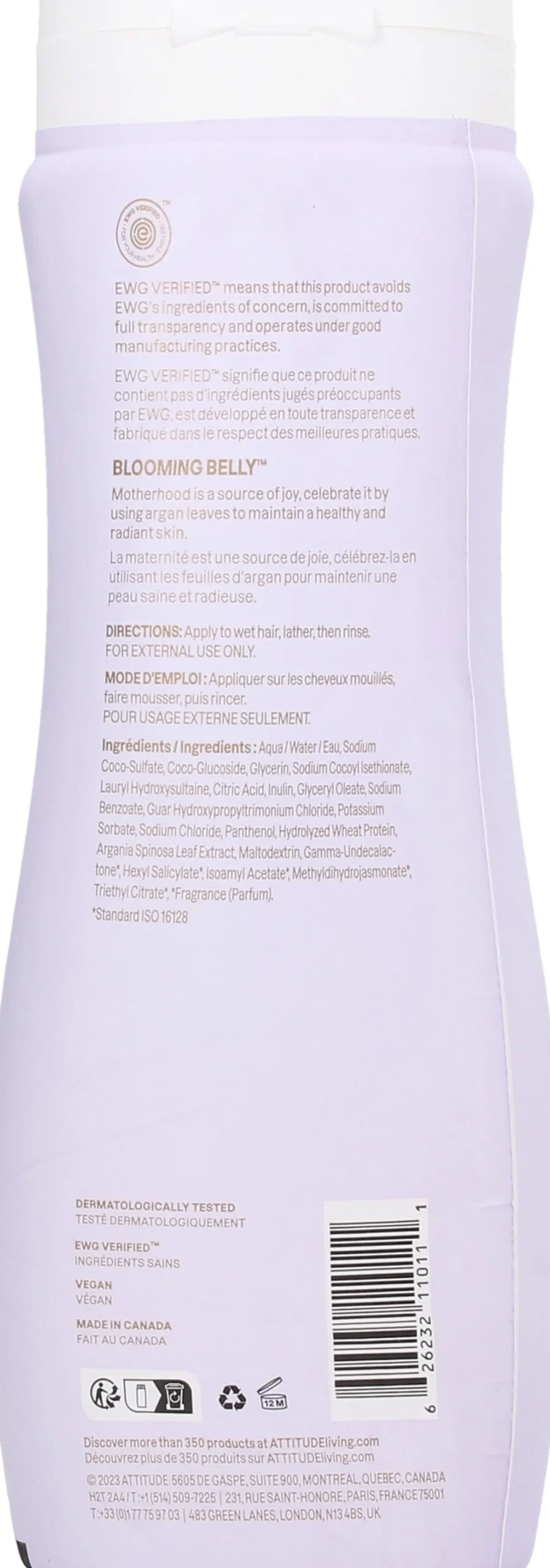 Blooming Belly Natural Shampoo Argan, 473 ml