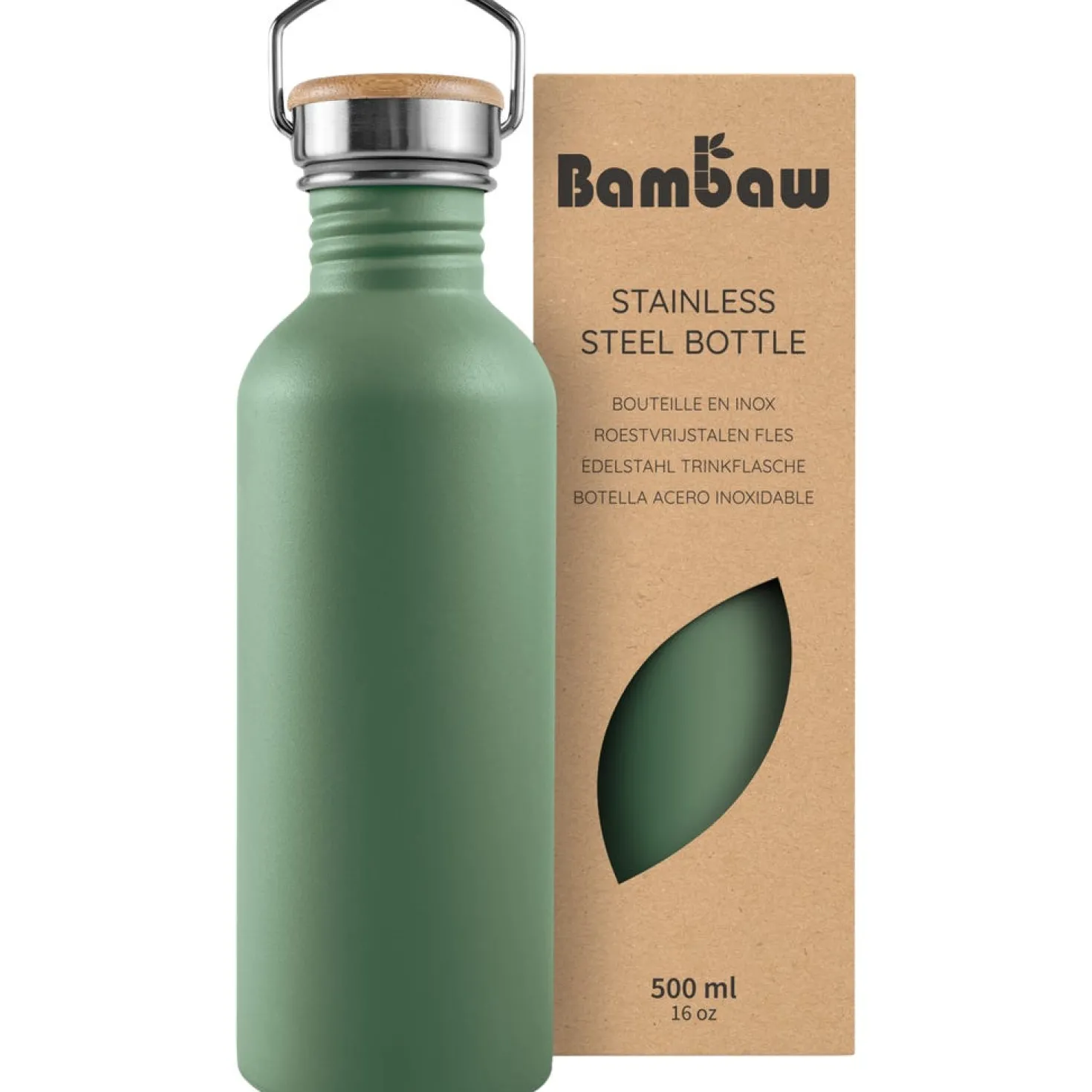 Borraccia in Acciaio Inossidabile, 500 ml, Sage Green