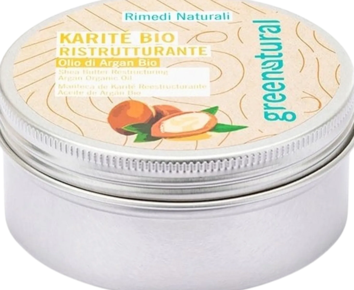 Burro di Karitè Bio con Olio di Argan Bio Ristrutturante, 100 ml