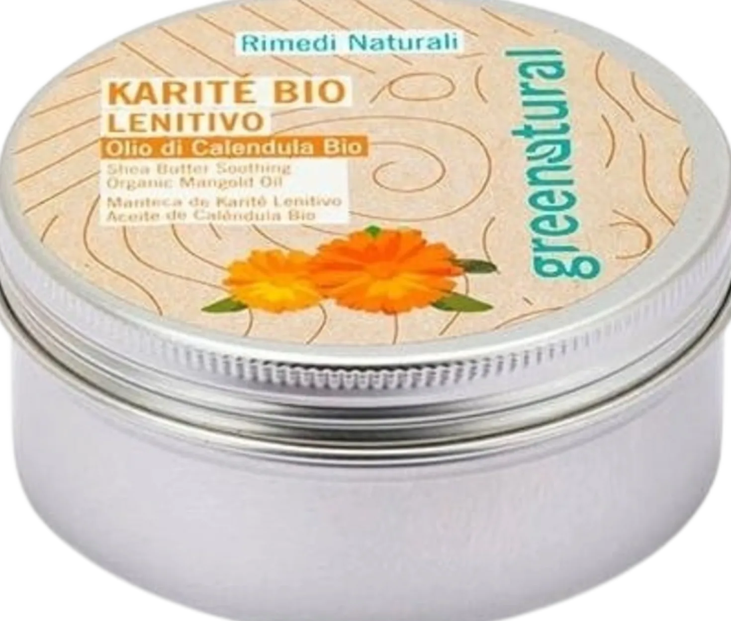Burro di Karitè Bio con Olio di Calendula Bio Lenitivo, 100 ml