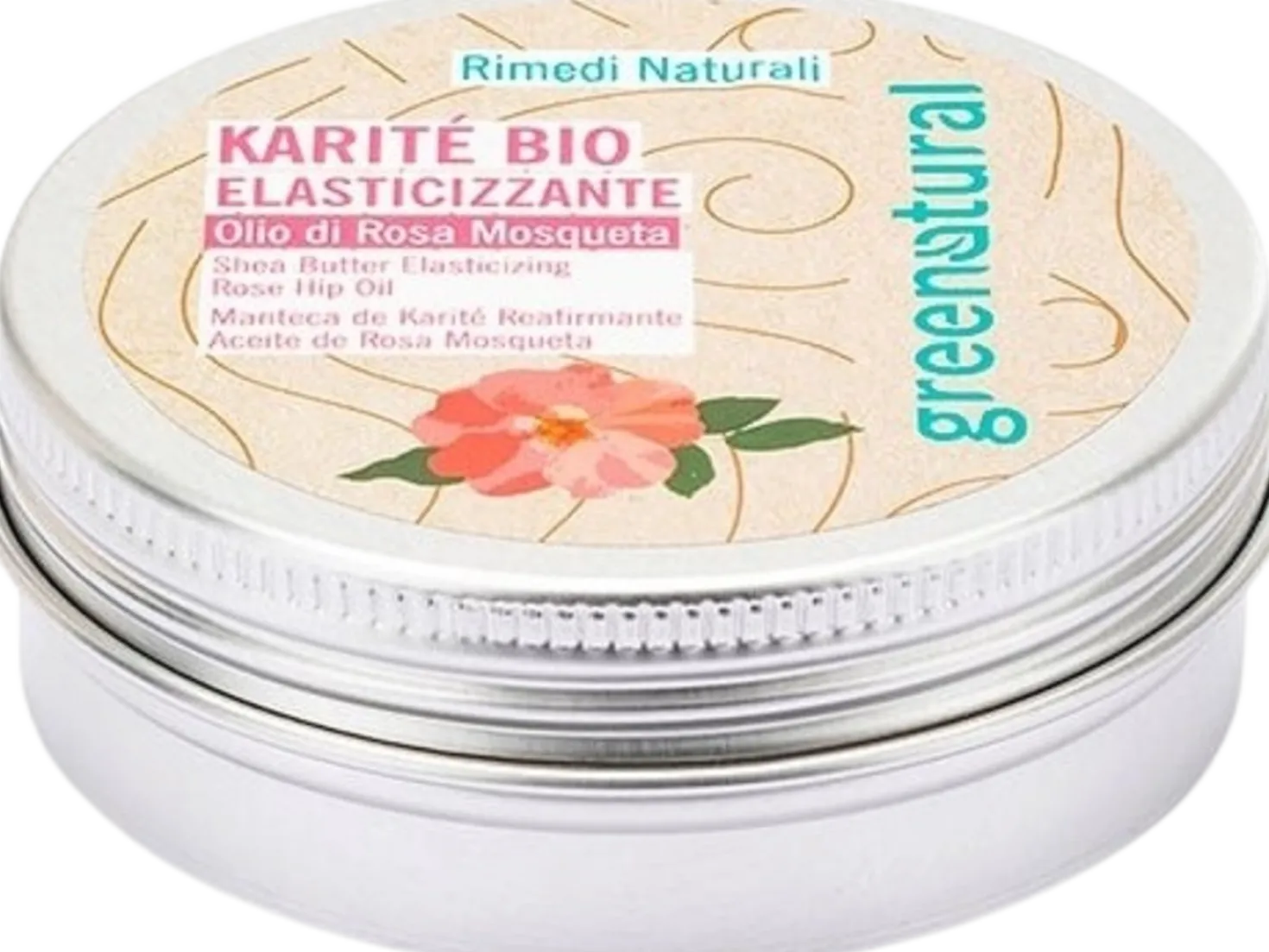 Burro di Karitè Bio con Olio di Rosa Mosqueta Elasticizzante, 50 ml