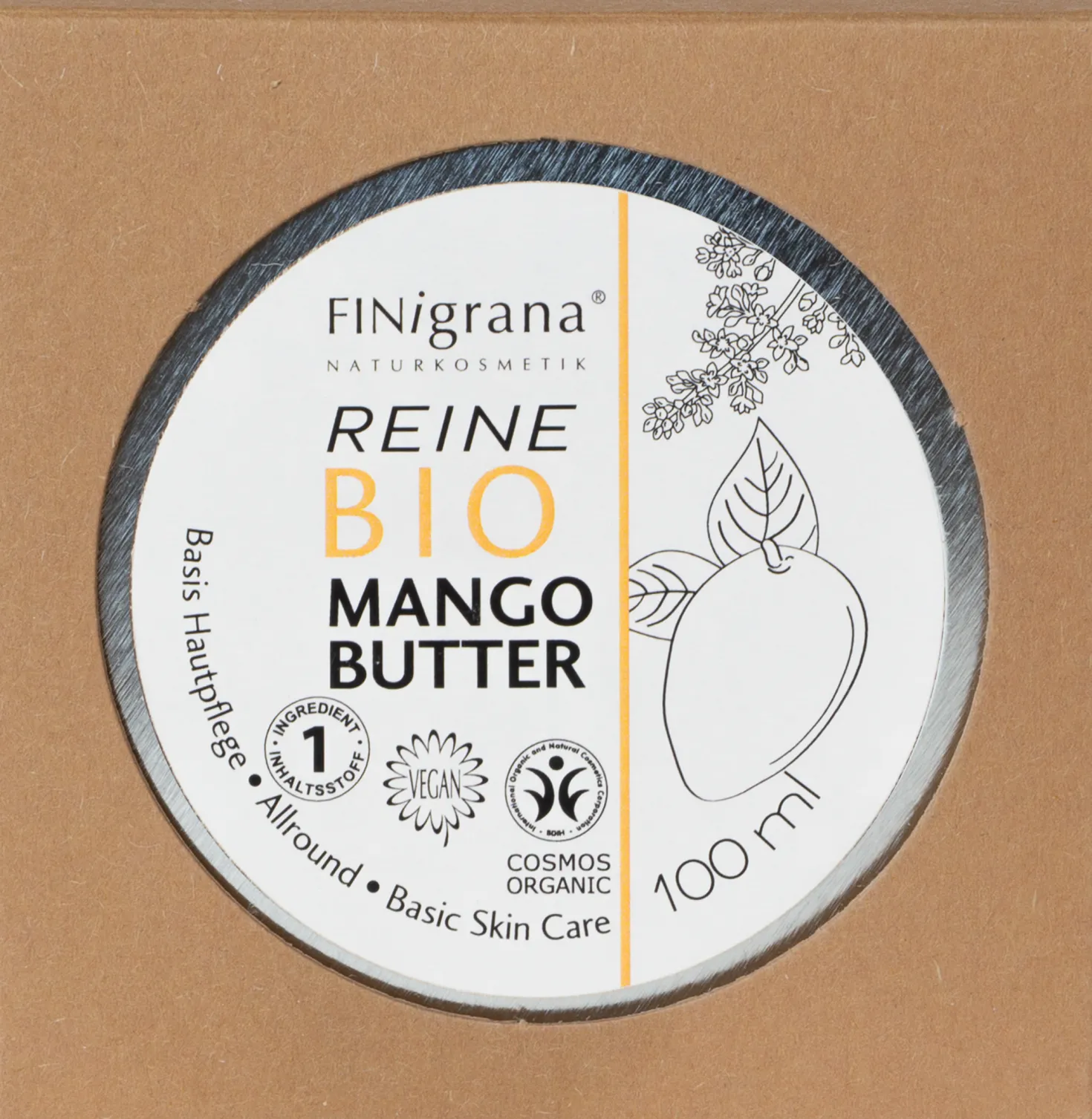 Burro di Mango Bio Puro, 100 ml