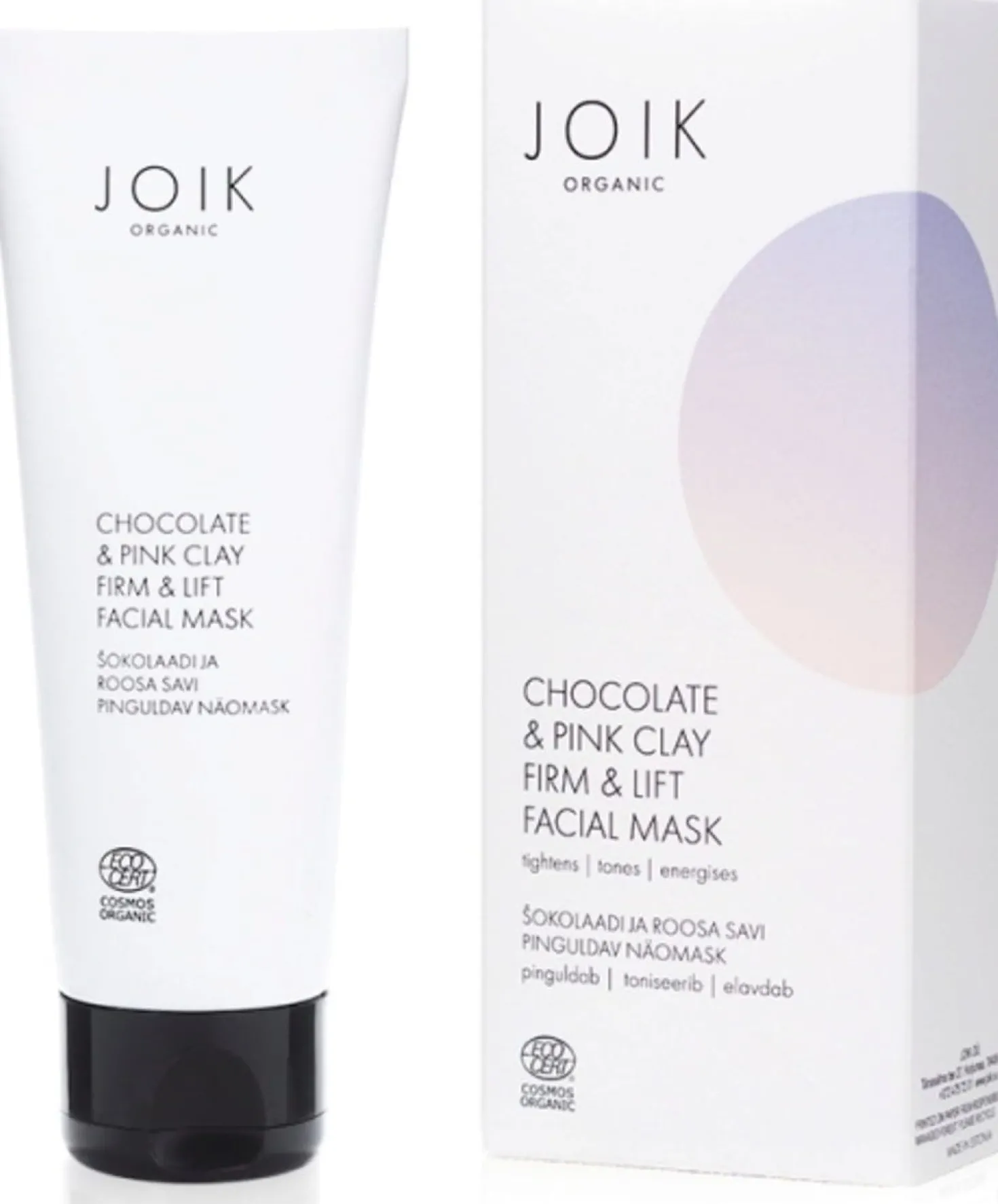 Chocolate & Pink Clay Firm & Lift Facial Mask, 75 ml