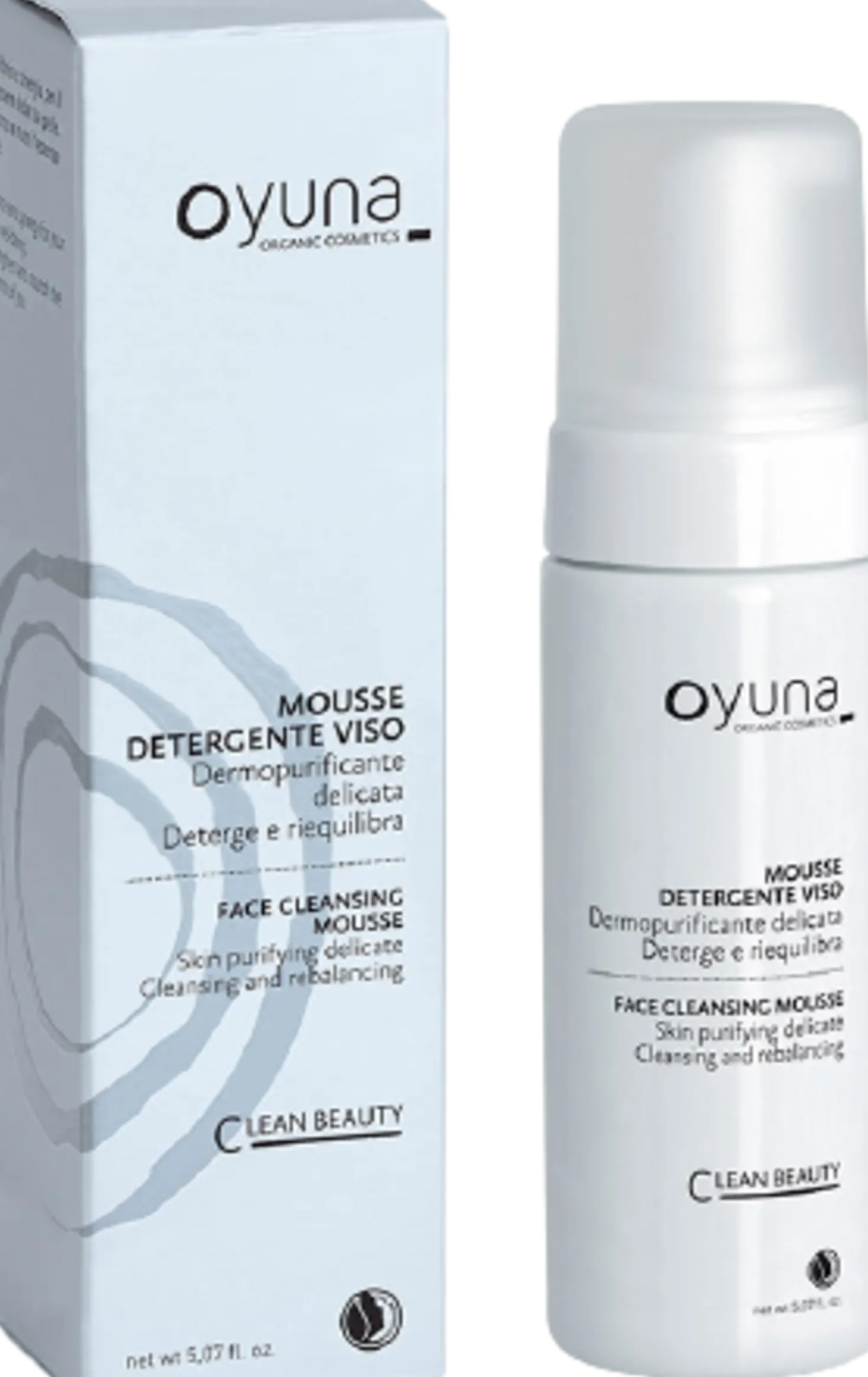 Clean Beauty Mousse Detergente Viso, 150 ml